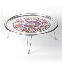 밥상 다과상 술상 찻상 옛날 양은 밥상 교자상 62CM, 왕왕대4호62cm