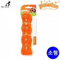 포와이즈 스퀴키(삑삑이) 스틱 소형 애견구강관리, 오렌지