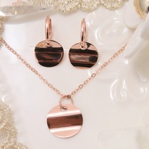 14K18K 웨이브 코인 팬던트