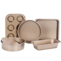 제빵 기구 도구 베이커리5pcs Nonstick 베이킹 세트 탄소강 오븐 Bakeware 빵 덩어리 팬 베이킹 세트 머핀, 01 A