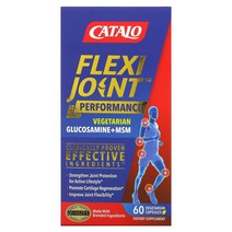 Catalo Naturals FlexiJoint 퍼포먼스 글루코사민 MSM 베지 캡슐 옵션확인필수
