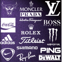 부초바 상표스티커 2/2 브랜드 로고모음 포인트스티커 컷팅스티커 노트북 캐리어 폰꾸미기, B-068, XL