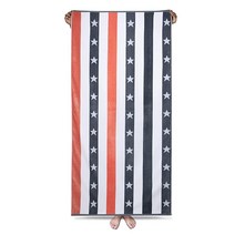 Cabanana 대형 오버사이즈 비치 타월 벨루어 면 프린트 88.9 x 177.8cm35 70인치 네이비 블루 스트라이프 샌드 프리 풀 빅 여름 남성용 수영 카바나 USA 미국, Star Orange