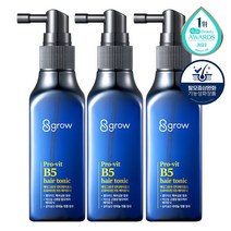 에잇그로우 안티 헤어로스 프로비타민 B5 헤어토닉, 100ml, 3개