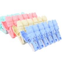 귀여운 캐릭터 빨래집게 양말 이불 건조걸이 24P, 빨래집게 24P