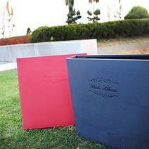 토비메모리 대용량 가죽앨범, 40매, 밀라니(네이비)-백지