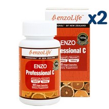 Enzolife 뉴질랜드 엔조제놀 비타민C 60캡슐x2팩