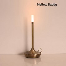 멜로우버디 감성캠핑 윅랜턴 LED 조명 호롱불 wick, 골드, 1개
