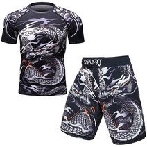 주짓수도복 rashguard men mma boxing t shirt mma compression shorts 무에타이 티셔츠 세트 스포츠 짧은 boxe enfant bjj t