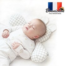 보니숑 아기 짱구베개 신생아 두상 태열 관리 유모차목배게 일반, 단품