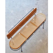 식탁 벤치 의자 거실 감성 인테리어 원목 모던 북유럽 카페 가구 디자인, 등받이 130*52
