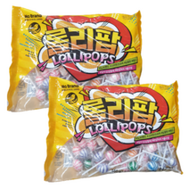 노브랜드 롤리팝 캔디 550g x 2팩 미니막대사탕세트, 1개