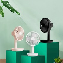 샤오미 VH 탁상용 회전 미니 무선 선풍기 F6, 블랙