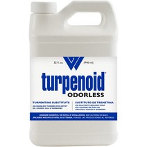 １ Quart (Pack of 1) Weber Odorless Turpenoid Artist Paint Thinner and Cleaner 946ml (32 Fl Oz) Bo, 1
