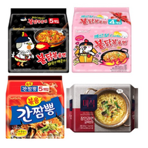 불닭볶음면5p   까르보불닭볶음면4p   간짬뽕5p   장인라면(담백한맛)4p, 8세트