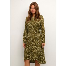Kaffe 카페 KAFINE OLINE - 셔츠 드레스 그린 tones tie dye print 원피스 [독일]