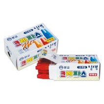 단색 크레파스 12본 단색크레파스 파랑크레파스 빨강크레파스 검정크레파스 노랑크레파스, 빨강(711685)