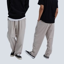 위어도 데일리 빅사이즈 오버핏 가을 와이드 팬츠