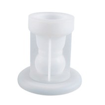 3D 로마 줄무늬 기둥 캔들 홀더 몰드 DIY 수지 캐스팅 공예품 시멘트 가정 장식을위한 촛대 실리콘 몰드, S