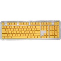 PBT 키캡 108 Keys P9 메케니컬 키보드 Key 캡 백릿 Character Translucent DIY 61/64/87/104/108 키보드s(옐로우), yellow