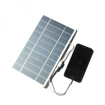 태양광 패널 인버터 설치 태양열 10W/ W/6W/5W 5V USB 전지 야외 휴대용 미니 열 충전기 등산 빠른 DIY 발전기, 10W-white