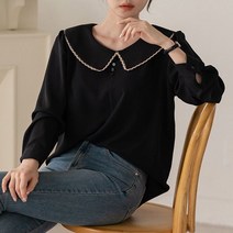 엘리시아 자체제작 에델 콩 단추 블라우스 FW.ver 빅사이즈 여성의류