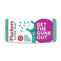 Plackers 마이크로 민트 치실 슈퍼 터플로스 Sure-Zip 씰로 간편한 보관 750개(5개들이 팩), 12 카운트(1팩)
