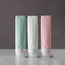 파스텔 휴대용 여행용 새지않는 말랑말랑 실리콘 공병 80ml, 3개 1세트, 1개