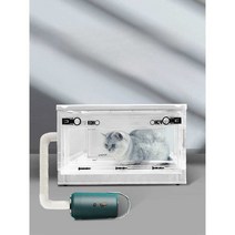 강아지 고양이 산소방 반려동물 산소 케이지 가정용, S 세트