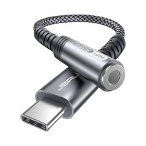 JSAUX C to 3.5mm AUX C타입 이어폰 젠더, 20cm