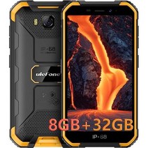 [해외] 언락폰 자급제폰 Ulefone Armor X6 Pro (2022 New) Rugged Smartphone Lasted Android 12 Unlocke, Orange, one option