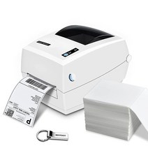 BESTEASY 열전사 라벨 프린터 4x6 배송 라벨 프린터 고속 상업용 직접 열 라벨 메이커 아마존 Ebay Etsy Shopify FedEx와 호환 (그레이), Gray