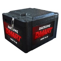 대성 EPP배달통 D 80L 배달통 전기오토바이용 탑박스 국산 초고밀도, 검정+배달대행가방중 22리터1개 포함