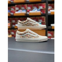 [국내정식매장] 반스 운동화 스니커즈 올드스쿨 36 디럭스 (애너하임 팩토리) 타일 체커보드앤티크 화이트 VN0A54F3B67 남녀공용스니커즈