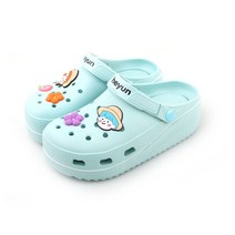 NELP 여성용 소년소녀 EVA 키높이 쿠션 슬리퍼 샌들