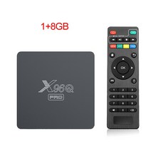 X96Q 프로 10 안드로이드 TV 박스 Allwinner H313 2.4G 5G 와이파이 4K 2 기가 바이트 16 기가 바이트 미디어 플레이어 X96 Q 1 기가 바이트 8 기가 바이트 TVBOX 2021 셋톱 박스 vs x96 맥스 +, 미국 플러그_1, 1G 8G TV Box_1