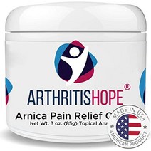 ArthritisHope 관절염 통증 완화 크림 85g 아르니카 및 8개 천연 성분 관절 근육 신경 무릎 통증 손 건염 관절염 골관절염 강력 성분 류마티스 관절염
