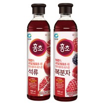 청정원 홍초 석류 900ml x 1개 + 복분자 900ml x 1개