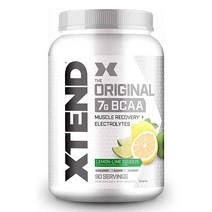 Scivation 엑스텐드 분지쇄아미노산 파우더 812135020293 1, 2.58파운드(1팩), 레몬 라임