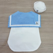 호나미네 강아지 고양이 마린룩 모자+조끼 세트