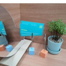 원목큐브 쇼클립 메모홀더 빵이름표 가격표꽂이 지, 벤타샵상품선택