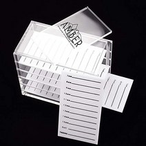 Amber Lash 5 Layers Clear Acrylic Lash Storage Case for Eyelash Extension Pallet Holders organizer, 1