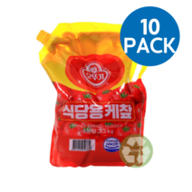 토마토 케찹 33kg (3.3kg X 10팩) 토마토케찹 케찹 오뚜기케찹 업소용 식당용 식자재 대용량 한박스 1박스, 1박스 (3.3kg x 10개)