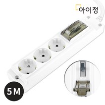 아이정 현대 고용량 과부하차단 멀티탭 3구 5M, 1개