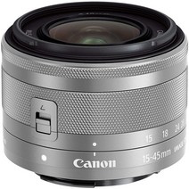 Canon 캐논 미러리스 일안 대응 표준 줌 렌즈 EF-M15-45mm F3.5-6.3IS STM 실버 신품 (간이 상자)