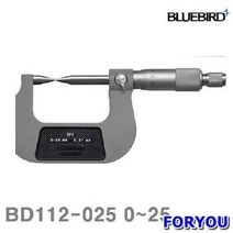 Foryou13201 블루버드 포인트 마이크로미터 ± 1개 계측기 노기스 측정공구