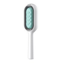 강아지 어질리티 반려동물 그루밍 마사지 빗 양면 셀프 클리닝 슬리커 브러시 개 고양이 물티슈 포함 반려동물 털 제거 용품, 러시아, Blue
