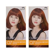 꽃을든남자 크리닉 칼라 O7 오렌지브라운, 2개