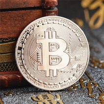 1조달러 비트코인 BTC 2달러 기념주화 동전 선물, C실버비트코인