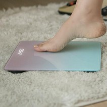 오감인류 디지털 LED 체중계 온도계 겸용 정확한 스마트 전자 저울, 퍼플, 디지털 체중계